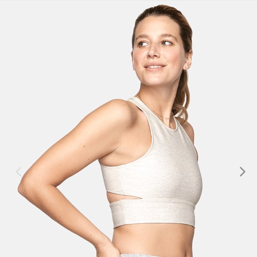 NWT OV Oatmeal Slashback Crop